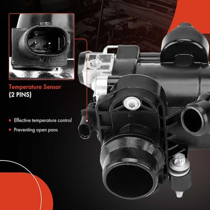 A-Premium Engine Coolant Thermostat Housing Assembly