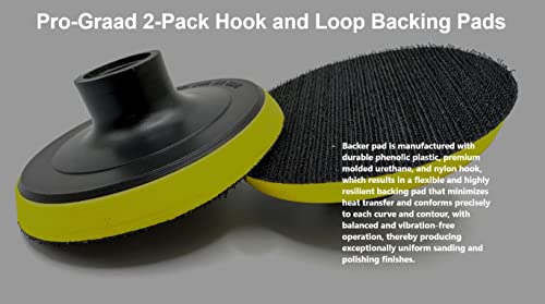 2 Pack 3" Hook and Loop Backing Pads Foam Backer Pad with 5/8”-11 - style: 3"