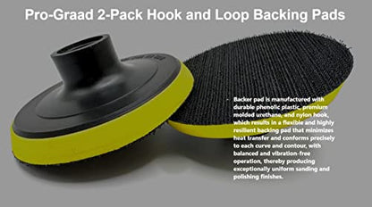2 Pack 3" Hook and Loop Backing Pads Foam Backer Pad with 5/8”-11 - style: 3"