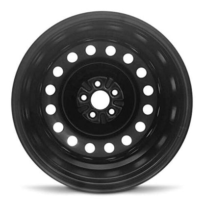 New OEM Replacement Wheel for 2005-2010 Scion TC 16x6.5 inch Steel Rim Painted Black Fit 195/60R16 - size: 16x6.5 inch - tC