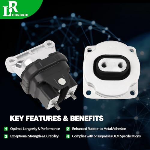 Engine Motor Mount Kit Compatible with 2005-2010 Chrysler 300 2.7L 3.5L