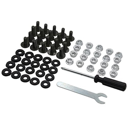 20X 6mm Fairing Plastics Guard Bolts Nuts Set 50cc 70cc 90cc 110cc 125cc Quad Pit Trail Dirt Bike ATV (M6x16mm)