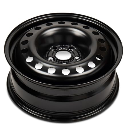 New OEM Replacement Wheel for 2015-2018 Jeep Renegade 17x6.5 inch Steel Rim Painted Black Fit - size: 2015-2018 - 17x6.5