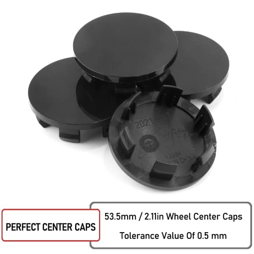 RTRHINOTUNING 54mm/46mm Black ABS Wheel Center Hub Caps for Cobalt(2005-2010) Cruze(2005-2007) Impala(2005-2010) #9595095 Set of 4 - color: Black