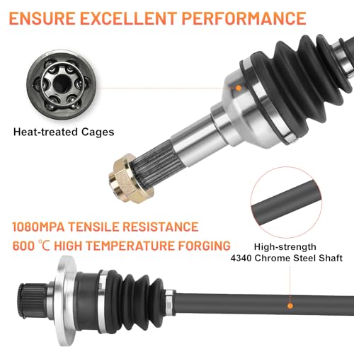 Rear Right CV Axle Shaft for Yamaha Rhino 450 660 2006 2007 2008 2009 5UG-F530U-20-00, 5UG-F530W-02-00, 5UG-F53B0-21-00 ATV Axles & Wheel Bearings - size: 1 pcs - rear right