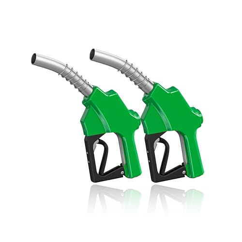 1 Inch NPT Green Automatic Diesel Fuel Nozzle 2pack Gas Pump Handle - color: 2pack Green, size: 1'' NPT without Swivel