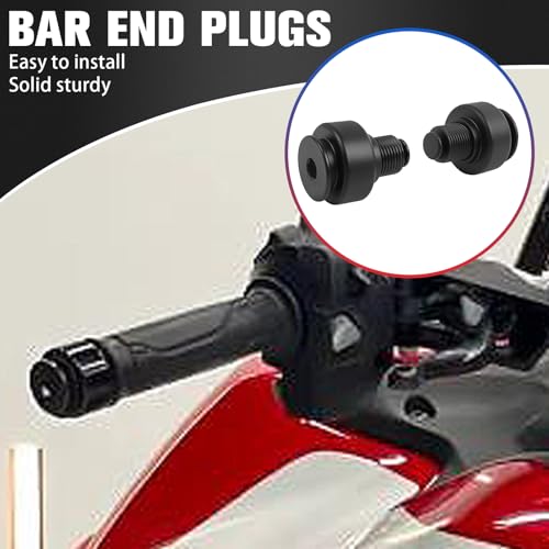 Motorcycle Handle Bar End Grips Plug Weights Hand Grips Plug Caps Replacement for Honda CRF1000L Africa Twin 2018 2019 CRF1100L Africa Twin 2020-2025