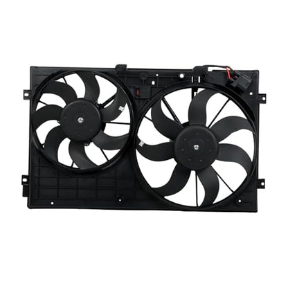 labwork Radiator Condenser Cooling Fan Assembly Replacement for A3 8P1 2003 05-2012 08 1K0959455CQ 1K0959455FJ