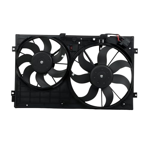 labwork Radiator Condenser Cooling Fan Assembly Replacement for A3 8P1 2003 05-2012 08 1K0959455CQ 1K0959455FJ