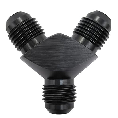 YSIL 8AN Male Flare Y Block Fitting Adapter 3-Way Union Splitter Aluminum - size: 8AN