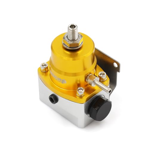 Universal EFI Fuel Pressure Regulator Kit with 0-160psi Fuel Pressure Gauge - color: GLOD