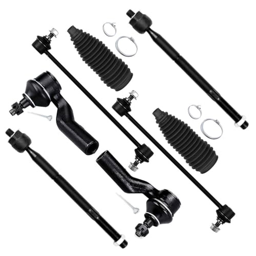 SCITOO 8pcs Front Tie Rod Kit for Mazda 3 2004-2009, 5 2006-2015