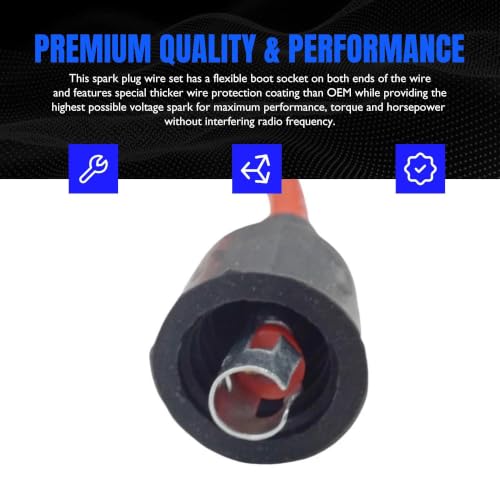 18-5228-1 Premium MagForce 9" Marine Spark Plug Wire Lead 8MM - style: 18-5228-1