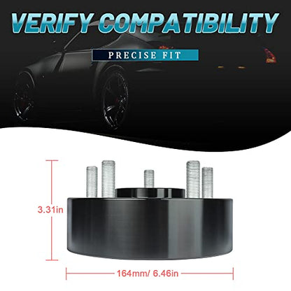 IRONTEK 2" 5x127mm Wheel Spacers Adapters (71.5mm Hub Bore, M1/2 x 20 Studs) 5x5 to 5x5 50mm Hubcentric Spacers FITS Jeep 06-10 Commander, 99-10 Grand Cherokee, 07-18 Wrangler 4 Pieces - size: 2"|5x5|4PCS