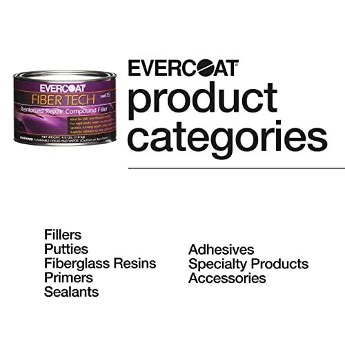 Evercoat Fiber Tech Reinforced Repair Compound for Galvanized Steel, Aluminum, and More - 64 Fl Oz