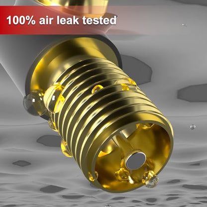 SUNSOUL TR600HP High Pressure Brass Stem EPDM Rubber Snap-in Tire Valves, Fit for 0.453 inch 11.5mm Rim Holes and for Most of Pick-up, Heavy-Duty Vehicles, Pack of 5pcs Valves - color: TR600HP-5pcs