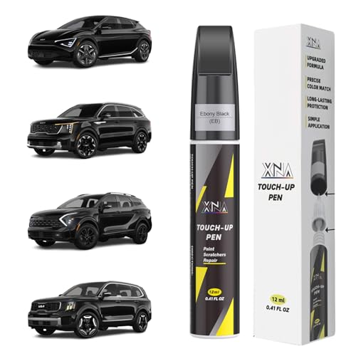 XNA Ebony Black(EB) for KIA Touch Up Paint - color: Ebony Black(EB) for 2023-2026 Sportage/2020-2027 Telluride/2027 Telluride Hybrid/2010-2013 Forte/2003-2026 Sorento/2021-2024 K5/2025-2026 EV9/2026 EV6/2007-2020 Optima