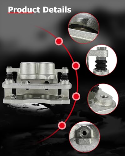 cciyu Front Right Disc Brake Caliper Assembly w/Bracket 18B4918A - size: Front Right[18B4918A]