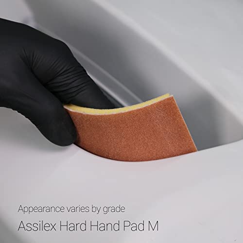 Super Assilex Flexible Sanding Sheets Job-PAK, Brown K-240, U191-2517, 4 Sheets + 1 Hard M Hand Pad for Half Sheets - color: K-240 Brown, size: w/ Half-sheet M Pad