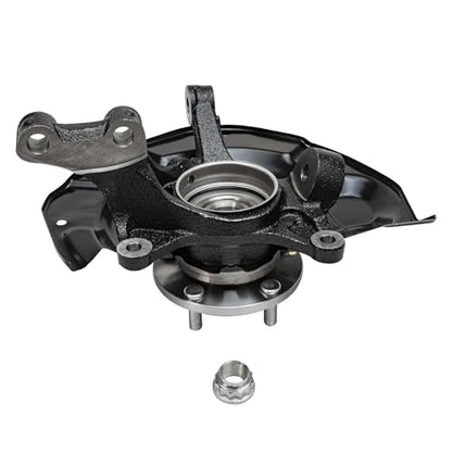 Detroit Axle - Front Steering Knuckles & Wheel Hub Bearings Drilled Rotors - size: 6PRU48638/KIT