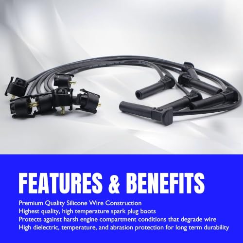 WR-6096 Ignition Spark Plug Wires Compatible with Ford Explorer - style: WR6096