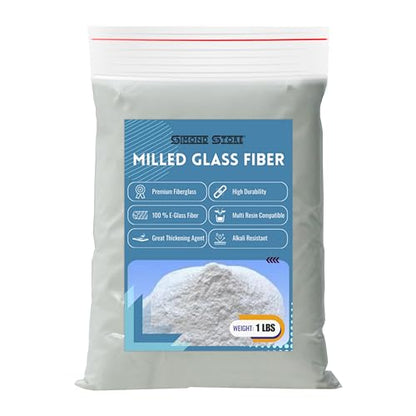 Milled Fiberglass 1 LBS - Epoxy Thickener, Fiberglass Resin Filler Material