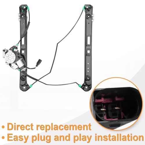 Front Driver Power Window Regulator with Motor fit for BMW E46, 99-05 - style: Front Driver Side