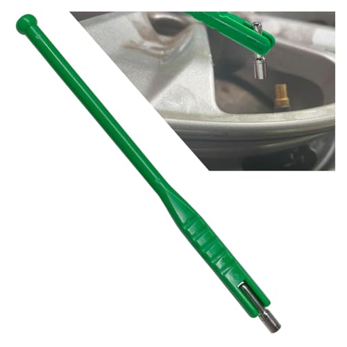 BDZMC Tire Valve Stem Puller, No Scratch Tire Valve Insertion Tool, Plastic Handle Valve Stem Removal Tool, 11.6" Tire Valve Core Removal Tool, Universal Tire Repair Installer Tool for Car Motorcycle