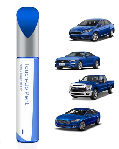 E7 Velocity Blue Metallic Touch Up Paint Compatible with Ford Exact Match–Chips and Nicks Touch Up - color: Velocity Blue Metallic(E7) compatible with Bronco/Bronco Sport/Escape/F-250 Super Duty/F-350 Super Duty/F-450 Super Duty/Focus/Fusion/Maverick/Must