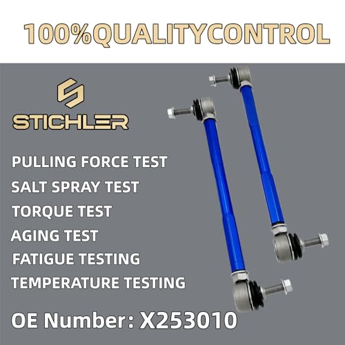 9.84-11.81'' 250-300 mm M10 Front Adjustable Aluminum Sway Bar Links Kit - size: 250-300 M10 Front