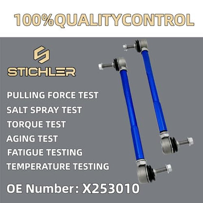 9.84-11.81'' 250-300 mm M10 Front Adjustable Aluminum Sway Bar Links Kit - size: 250-300 M10 Front