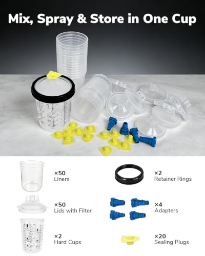 ROBLOCK 800ML Automotive Disposable Paint Cup System - size: 800ML