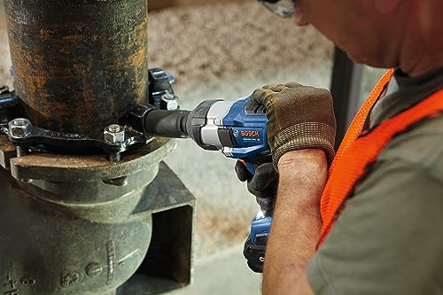 BOSCH GDS18V-740CB14 PROFACTOR™ 18V Connected 1/2 In. Impact Wrench Kit with Friction Ring and (1) CORE18V 8 Ah High Power Battery - style: w/ 18V 8 Ah Battery & Bluetooth Connectivity