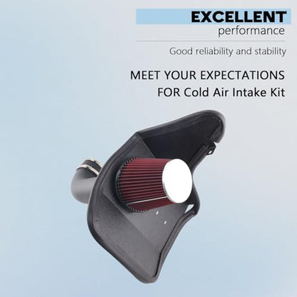 Cold Air Intake Kit Compatible With 2010-2015 Chevrolet Camaro 6.2L - size: Chevy Camaro Cold Air Intake 6.2L