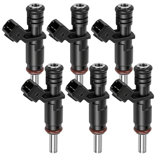 7531634 Fuel Injectors Set of 6 for BMW 330i 530i 525i 528i 2006-2012 3.0L - color: F-13537531634