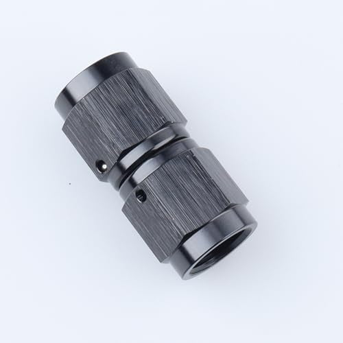 AC PERFORMANCE -4 AN Female to -4 AN Female Straight Swivel Coupler Union Fitting Adapter Aluminum Black - color: Black 0, size: 4AN