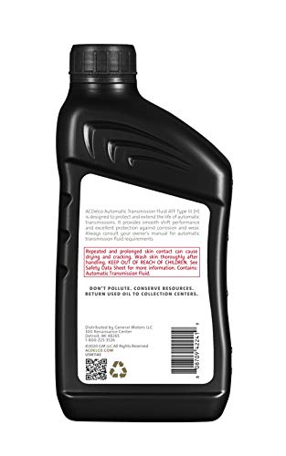 ACDelco Gold 10-9240 Type III (H) Automatic Transmission Fluid - 1 qt, 32 Fl Oz (Pack of 2) - size: 32 Fl Oz (Pack of 2)