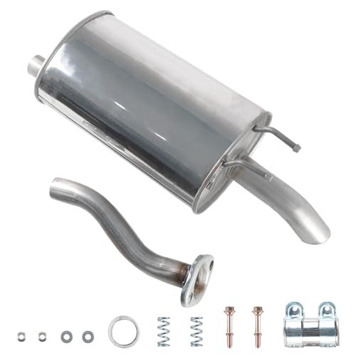 Stainless Steel Rear Exhaust Muffler Compatible With Honda Civic 2012-2015 1.8L, #54882 18307-TR6-A01