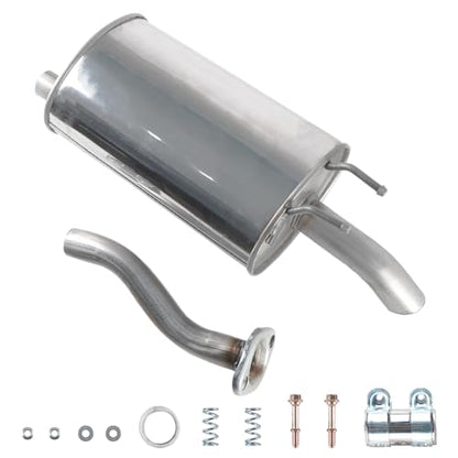 Stainless Steel Rear Exhaust Muffler Compatible With Honda Civic 2012-2015 1.8L, #54882 18307-TR6-A01