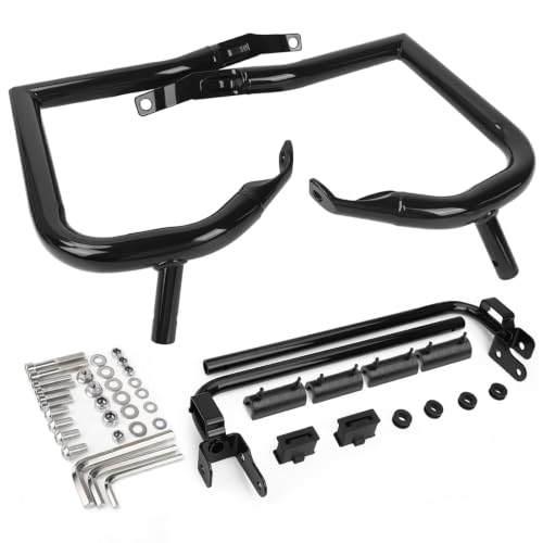 2014-2026 Rear Saddlebag Guard Crash Bar for Harley Touring Street Glide Road Glide Road King Electra Glide w/Cash Bar Support Bracket Kit - size: 2014-2026