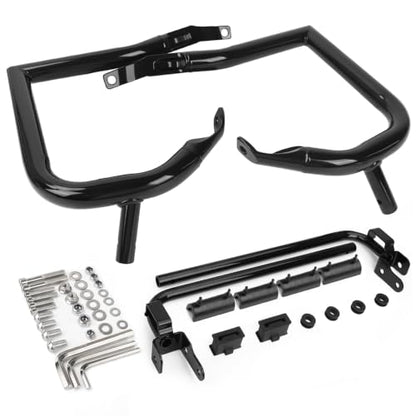 2014-2026 Rear Saddlebag Guard Crash Bar for Harley Touring Street Glide Road Glide Road King Electra Glide w/Cash Bar Support Bracket Kit - size: 2014-2026