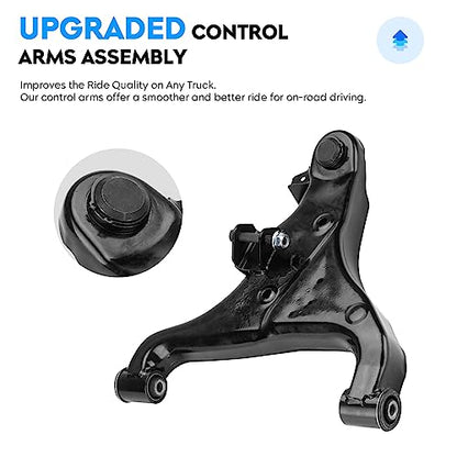 Front Lower Control Arm Assembly for Infiniti QX56 04-10, Nissan Armada 05-15, Pathfinder 04, Titan 04-15, Suspension Kit K620512 K620511 2PCS Set