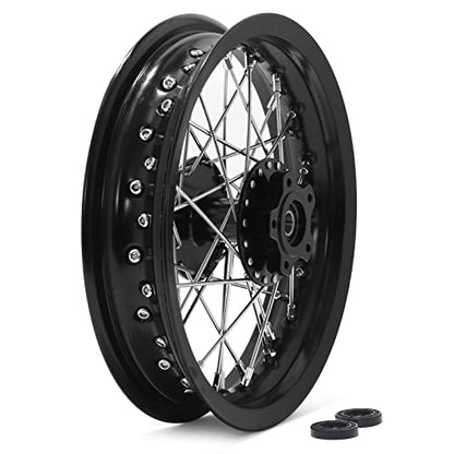 TOFR CNC 12x2.15 Rear Wheel Rim for Talaria Sting R MX3/R MX4/XXX/X3 Pro - color: Black, size: 12" Rear