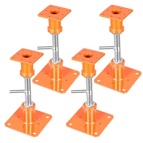 4PCS House Jacks for Leveling Crawlspace 5''-8''Adjustable Floor Support - size: 5''-8''