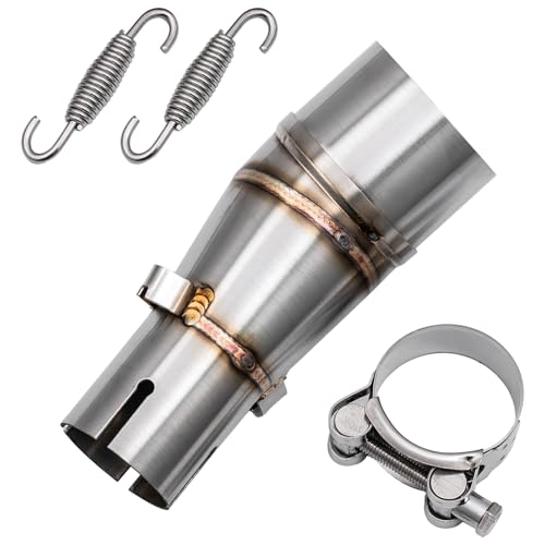 Motorcycle Exhaust Slip-On, Compatible with Ninja 250/300/Z250/Z300 (2008-2017), Stainless Steel Muffler Pipe, High Performance Aftermarket Replacement - size: 2008-2017