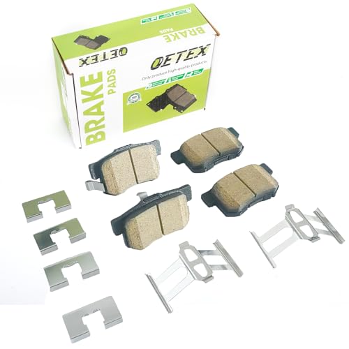 Rear Ceramic Brake Pads Compatible with Honda CR-V (2005-2016), Acura RDX (2010-2018), Honda Crosstour & Accord Crosstour - Low Dust & Quiet Stop - Replaces D1086 - size: D1086
