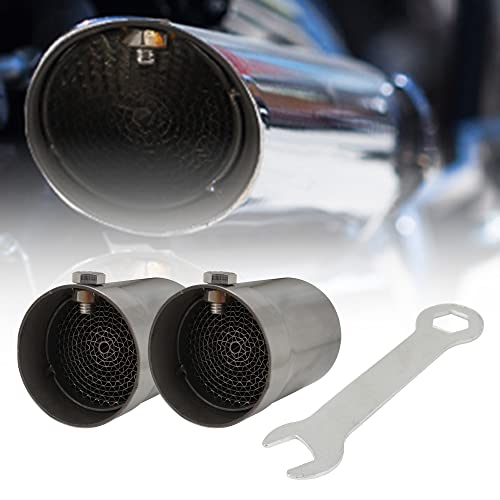 2PCS Exhaust Baffle Silencer DB Killer Muffler for 1.9 2 inch Exhaust Pipe - size: 2-Pack Style C