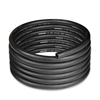 EVIL ENERGY 3/8" Heater Hose Coolant Radiator Straight 100PSI SAE 20R3 15FT Black - size: 3/8 15FT