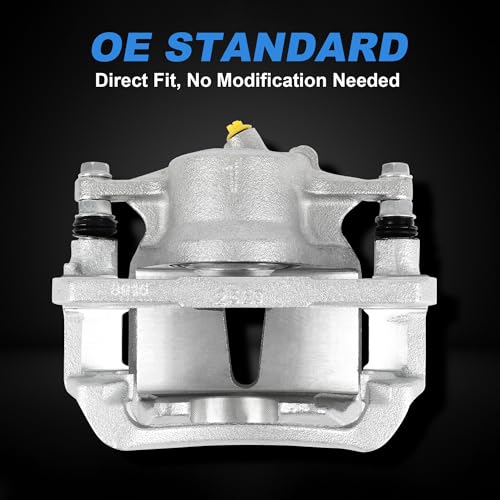 Front Disc Brake Caliper Assembly with Bracket–Fits Toyota Corolla 2009–2019, Matrix 2009–2013,Scion xD 2008–2014,Pontiac Vibe 2009–2010 – Replaces 19-B3435 & 19-B3434– 2PC Set