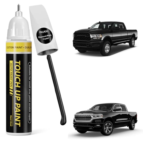 (Diamond Black Crystal (PXJ/KXJ) Car Touch Up Paint for Dodge Ram - color: Diamond Black Crystal (PXJ/KXJ) for 2025 RAM 1500/2024 RAM 1500/2023 RAM 1500/2025 RAM 2500/2024 RAM 2500/2025 RAM 3500